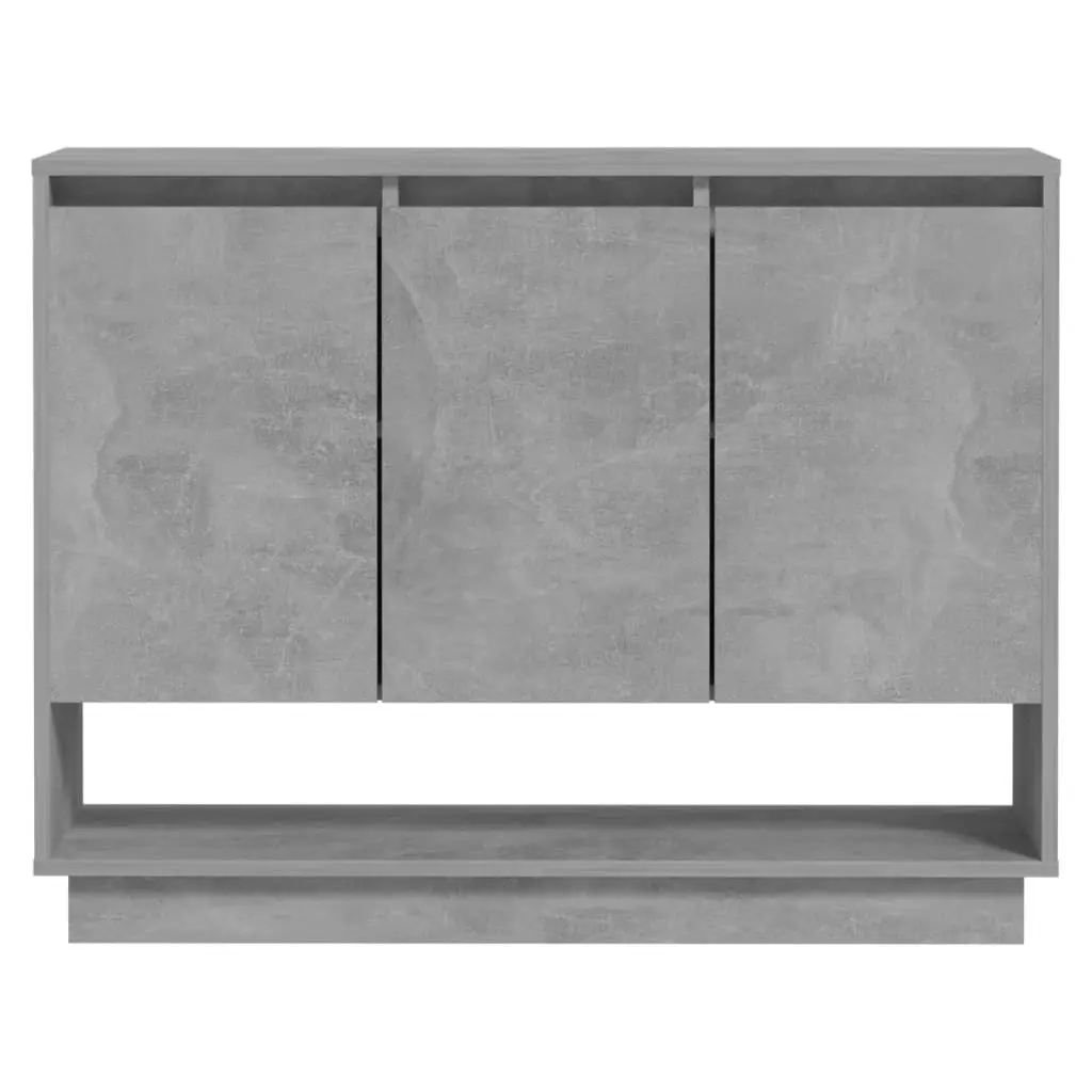 Sideboard Concrete Grey 97x31x75 cm Engineered Wood 809534