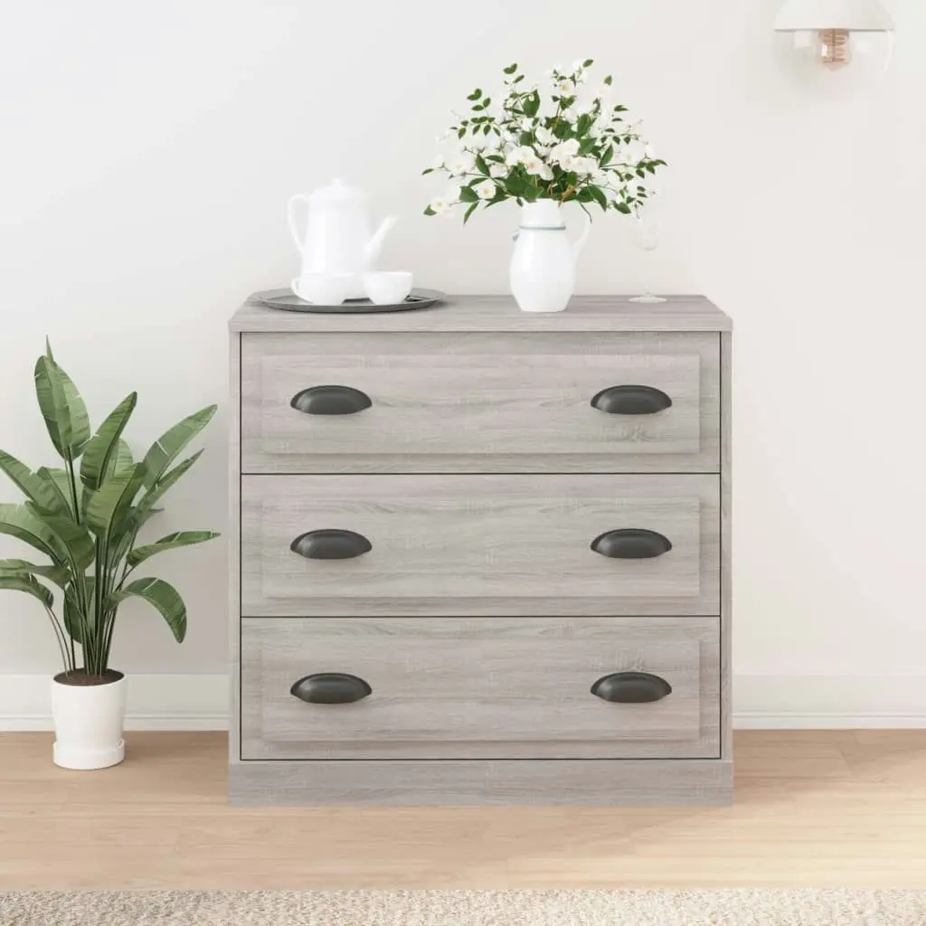 Sideboard Grey Sonoma 70x35.5x67.5 cm Engineered Wood 816230