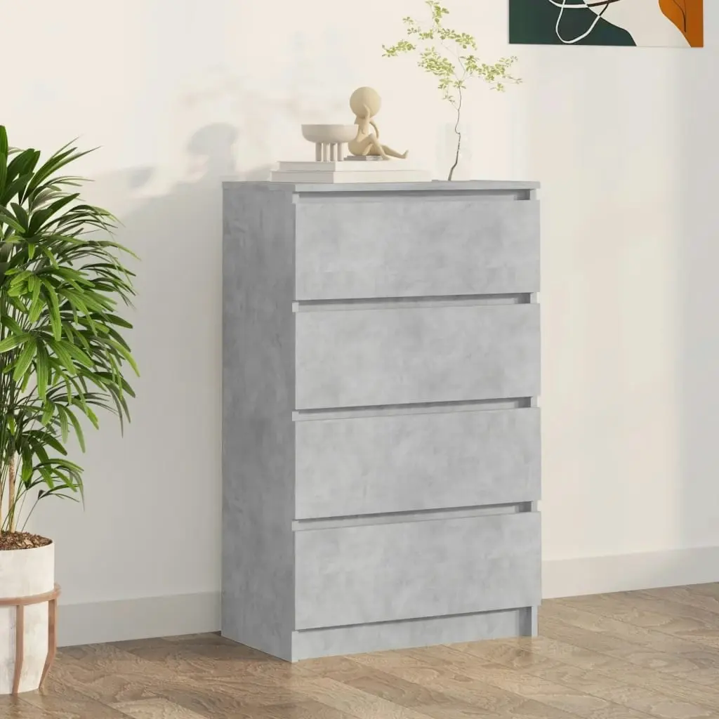 Sideboard Concrete Grey 60x35x98.5 cm Engineered Wood 800535