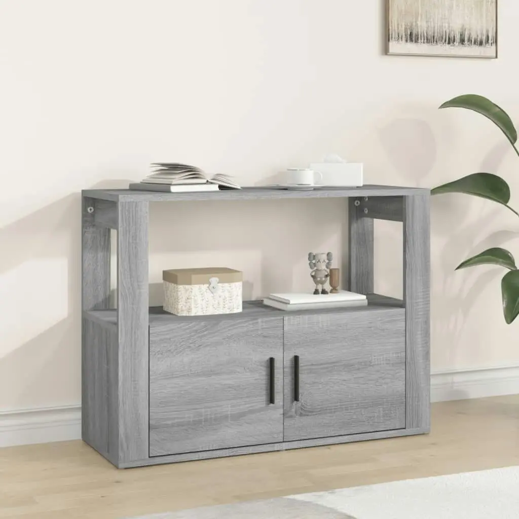 Sideboard Grey Sonoma 80x30x60 cm Engineered Wood 819458