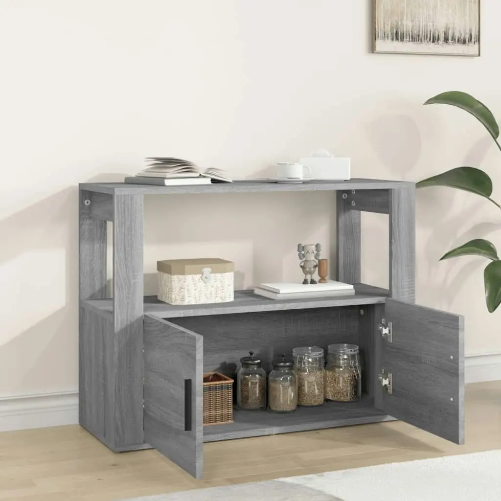 Sideboard Grey Sonoma 80x30x60 cm Engineered Wood 819458