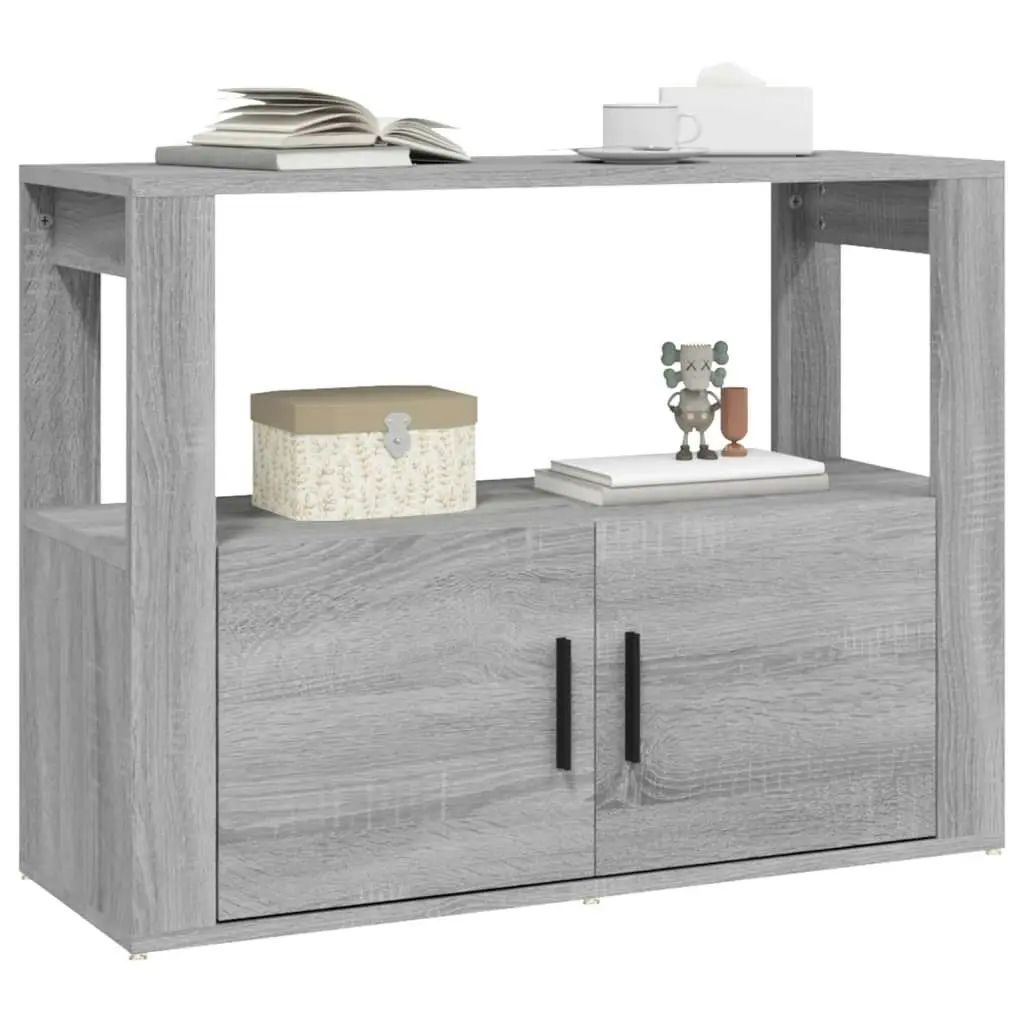 Sideboard Grey Sonoma 80x30x60 cm Engineered Wood 819458