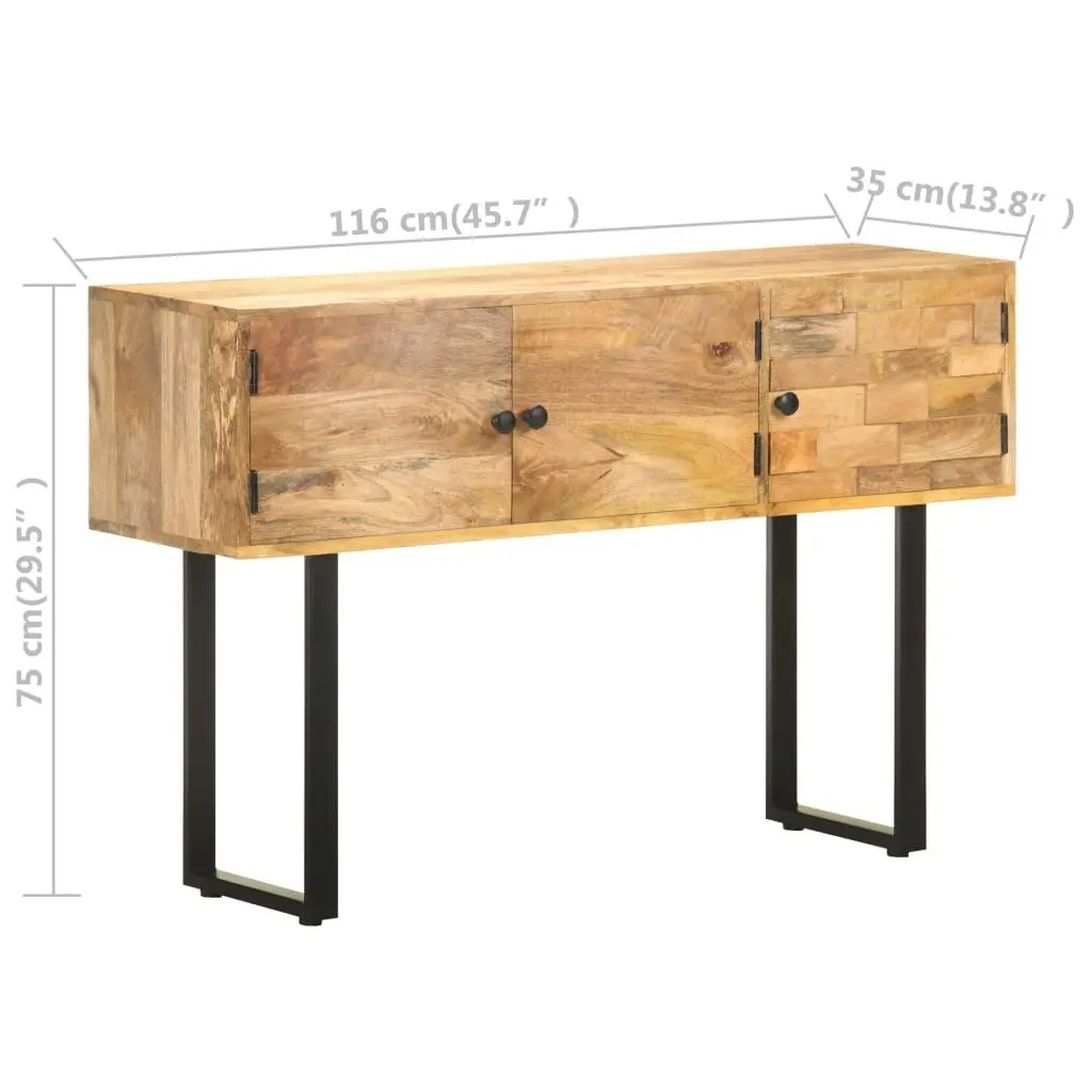 Sideboard 116x35x75 cm Solid Mango Wood 320470