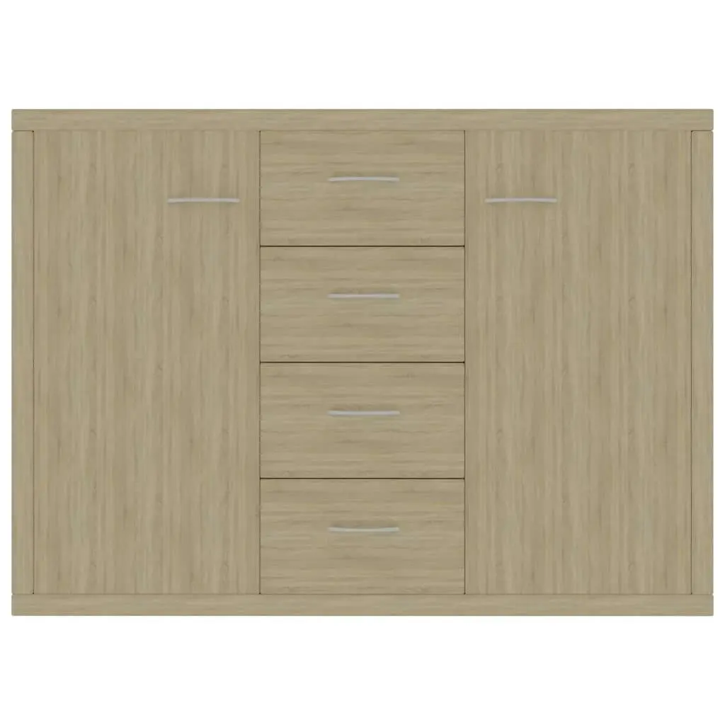 Sideboard Sonoma Oak 88x30x65 cm Engineered Wood 800687