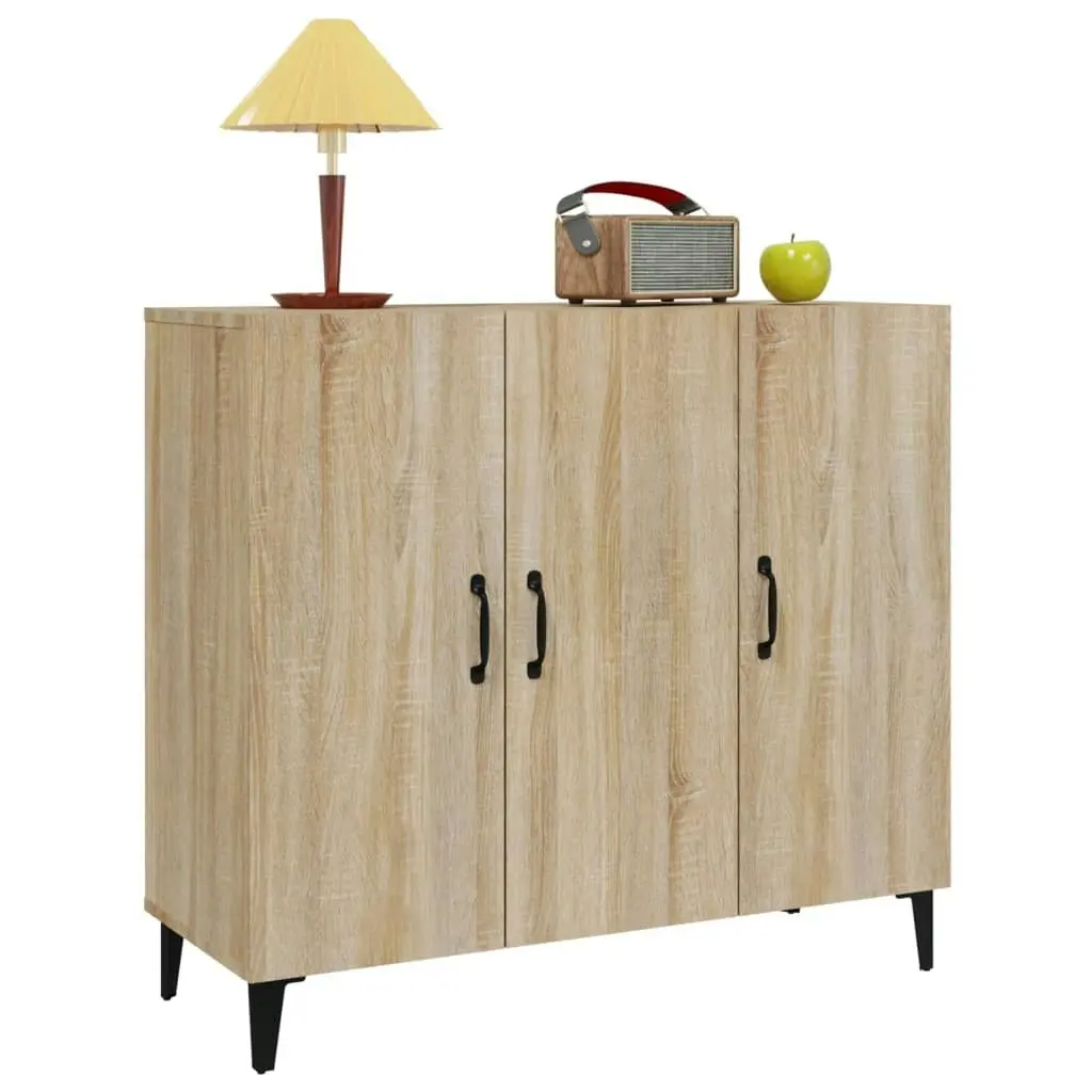 Sideboard Sonoma Oak 90x34x80 cm Engineered Wood 812504