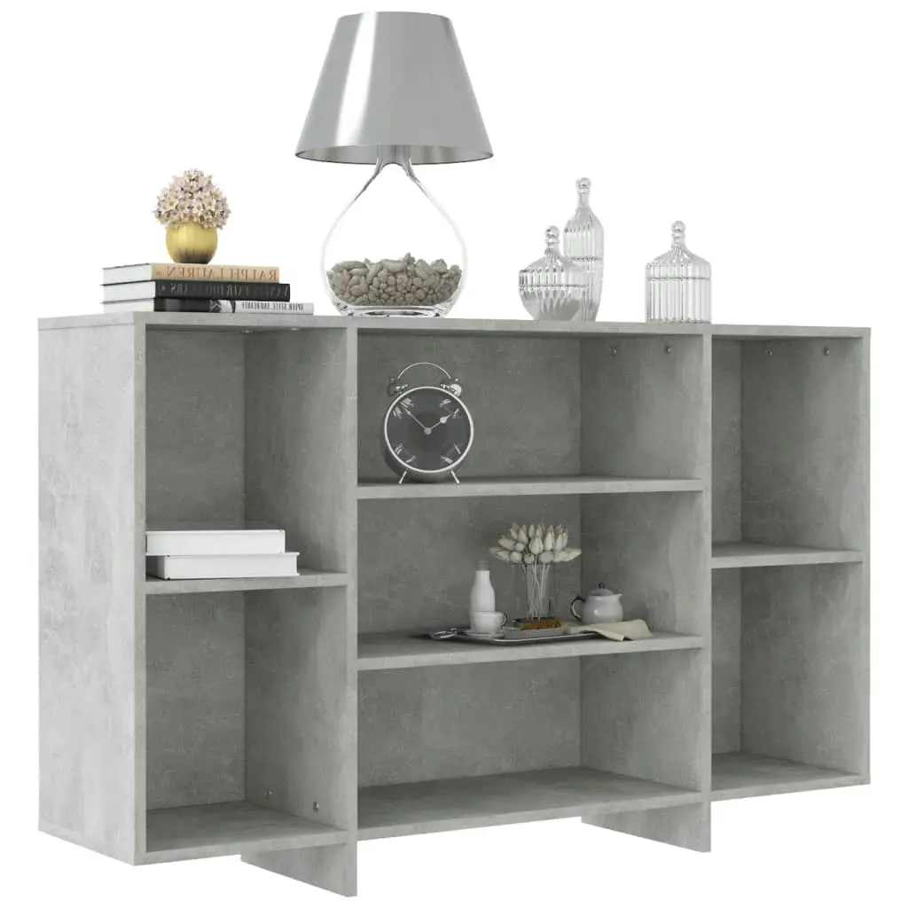 Sideboard Concrete Grey 120x30x75 cm Engineered Wood 809624