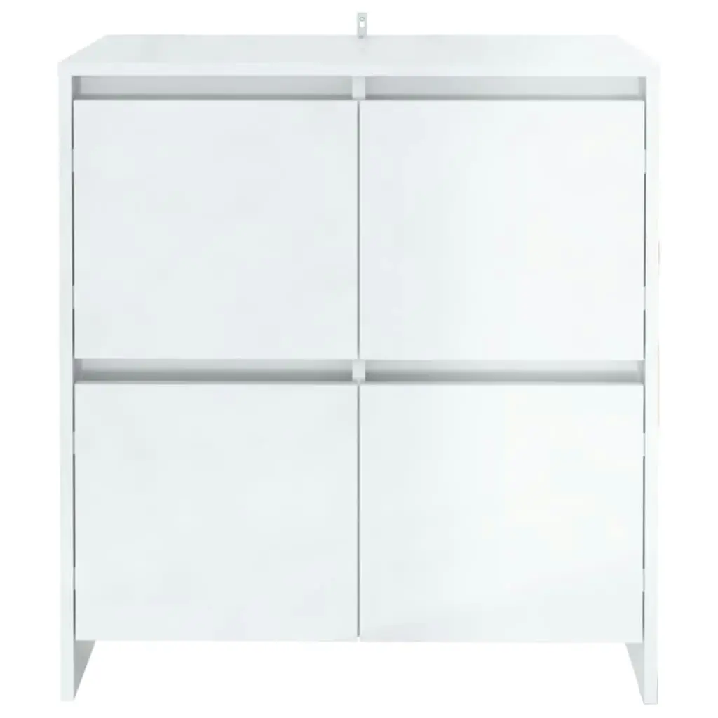 Sideboard High Gloss White 70x41x75 cm Engineered Wood 809770