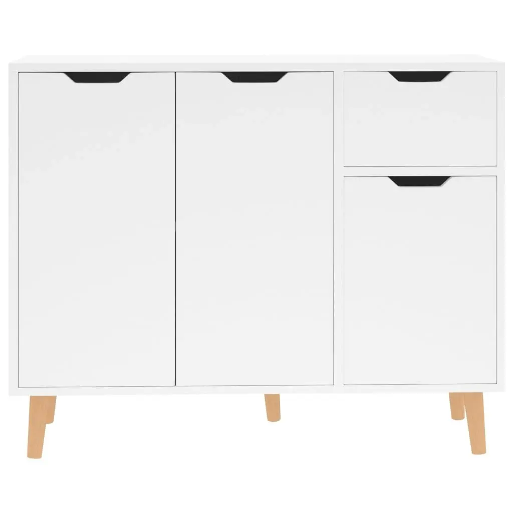 Sideboard High Gloss White 90x30x72 cm Engineered Wood 326819