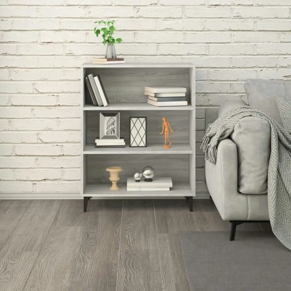 Sideboard Grey Sonoma 69.5x32.5x90 cm Engineered Wood 817379