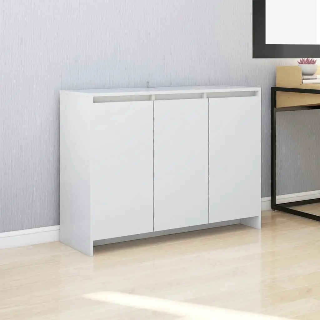 Sideboard White 102x33x75 cm Engineered Wood 809773