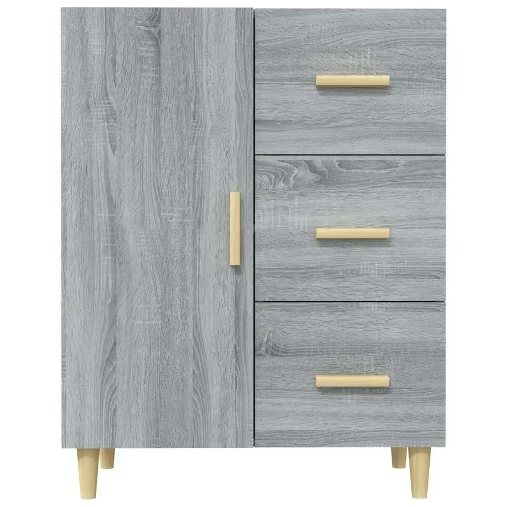 Sideboard Grey Sonoma 69.5x34x90 cm Engineered Wood 817352