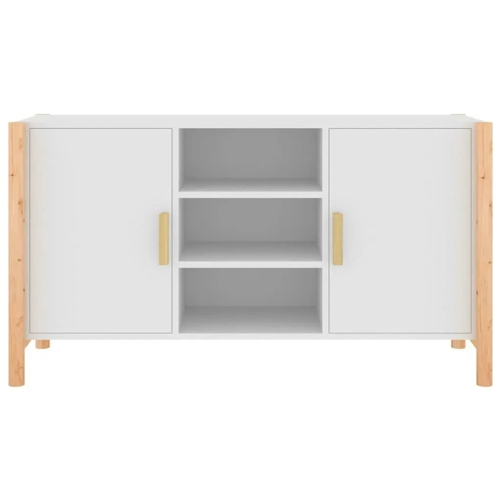 Sideboard White 107x38x60 cm Engineered Wood 345678