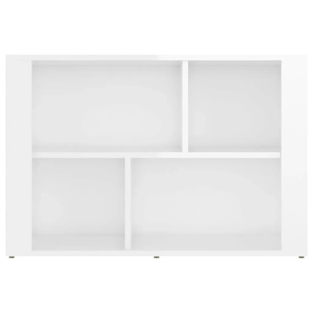 Sideboard High Gloss White 80x30x54 cm Engineered Wood 819478