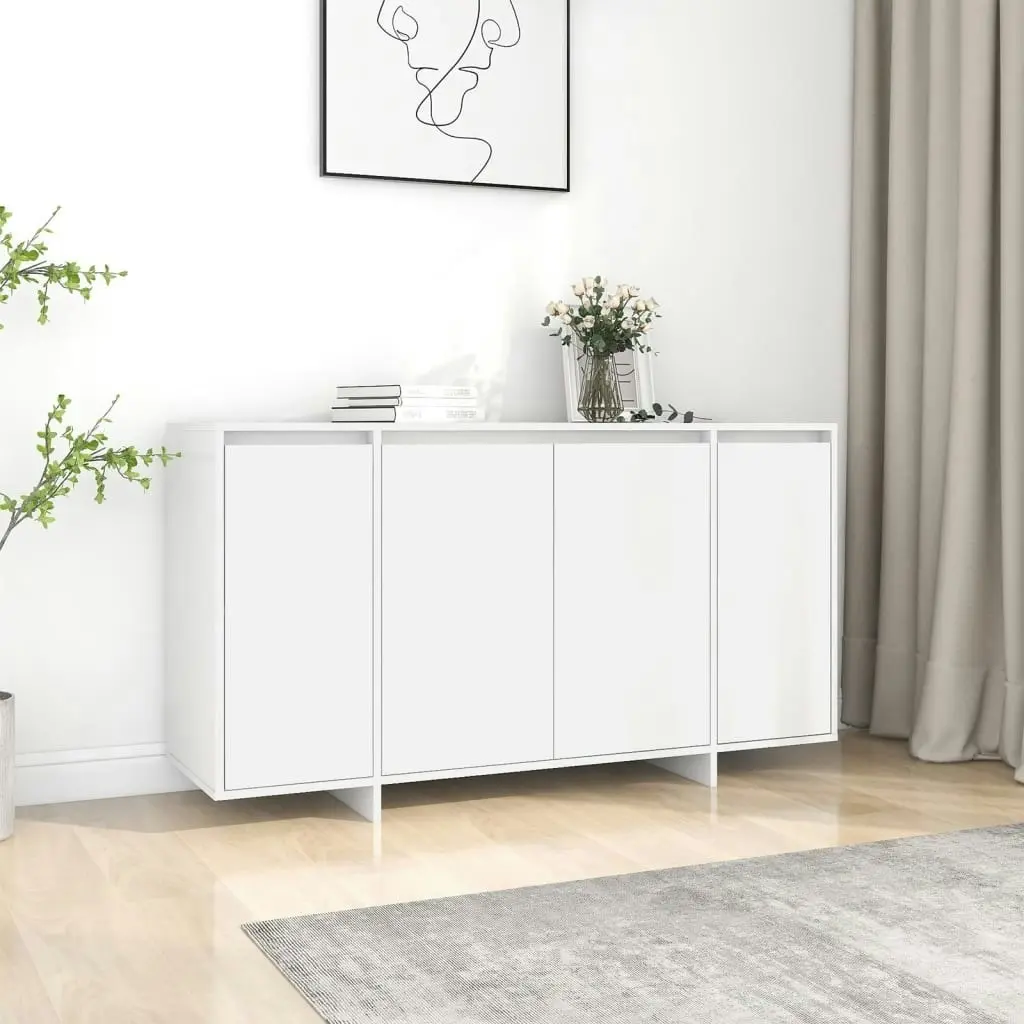 Sideboard White 135x41x75 cm Engineered Wood 809593