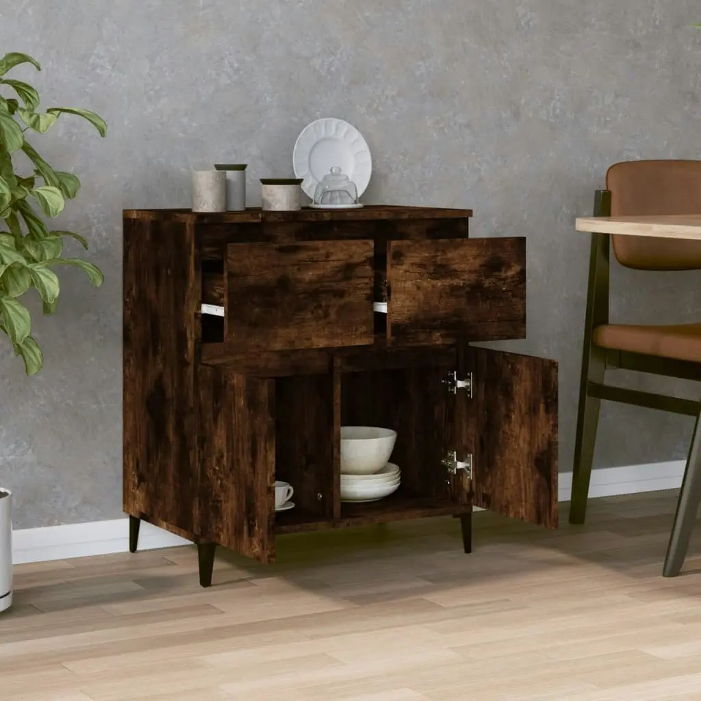 Sideboard Smoked Oak 60x35x70 cm Engineered Wood 819689