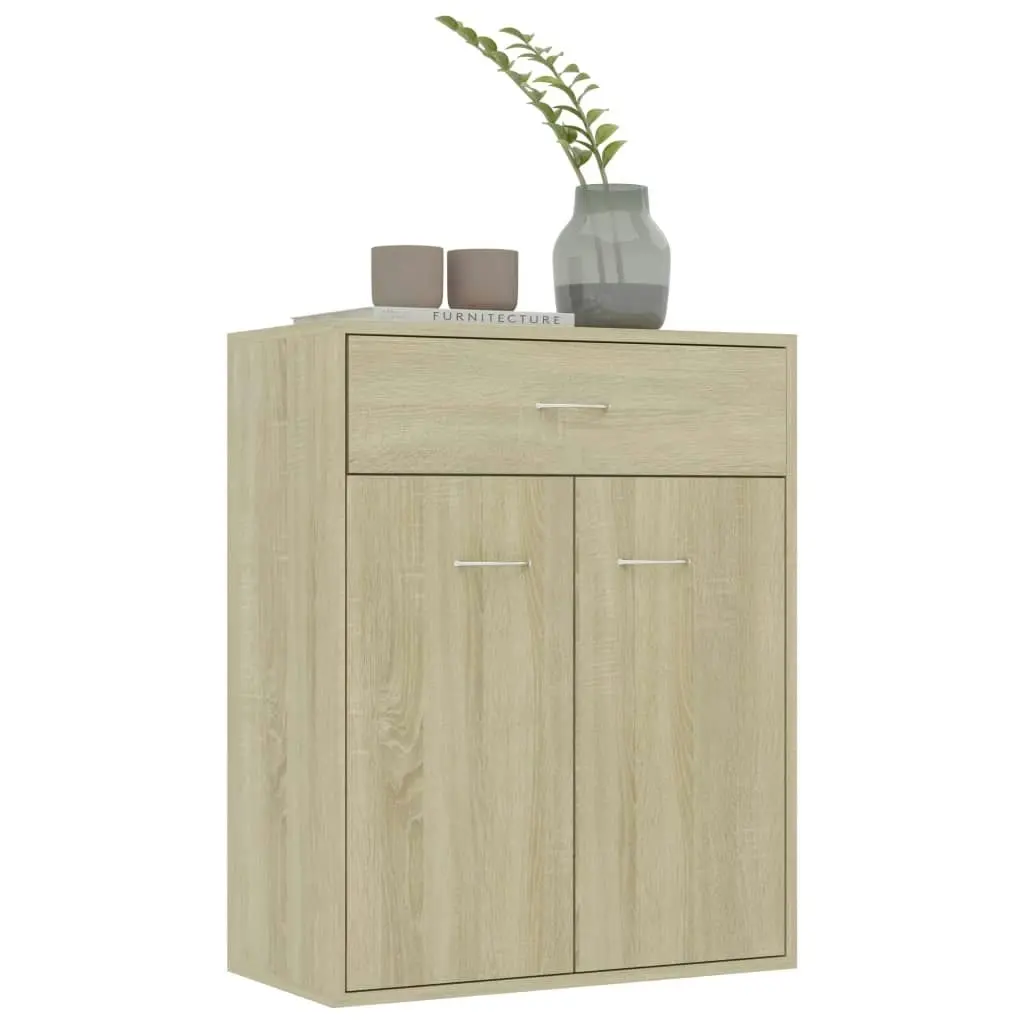 Sideboard Sonoma Oak 60x30x75 cm Engineered Wood 800714