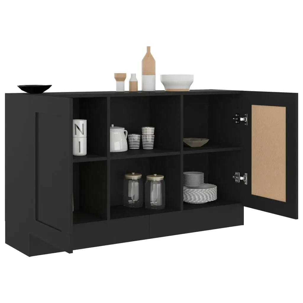 Sideboard Black 120x30.5x70 cm Engineered Wood 802778