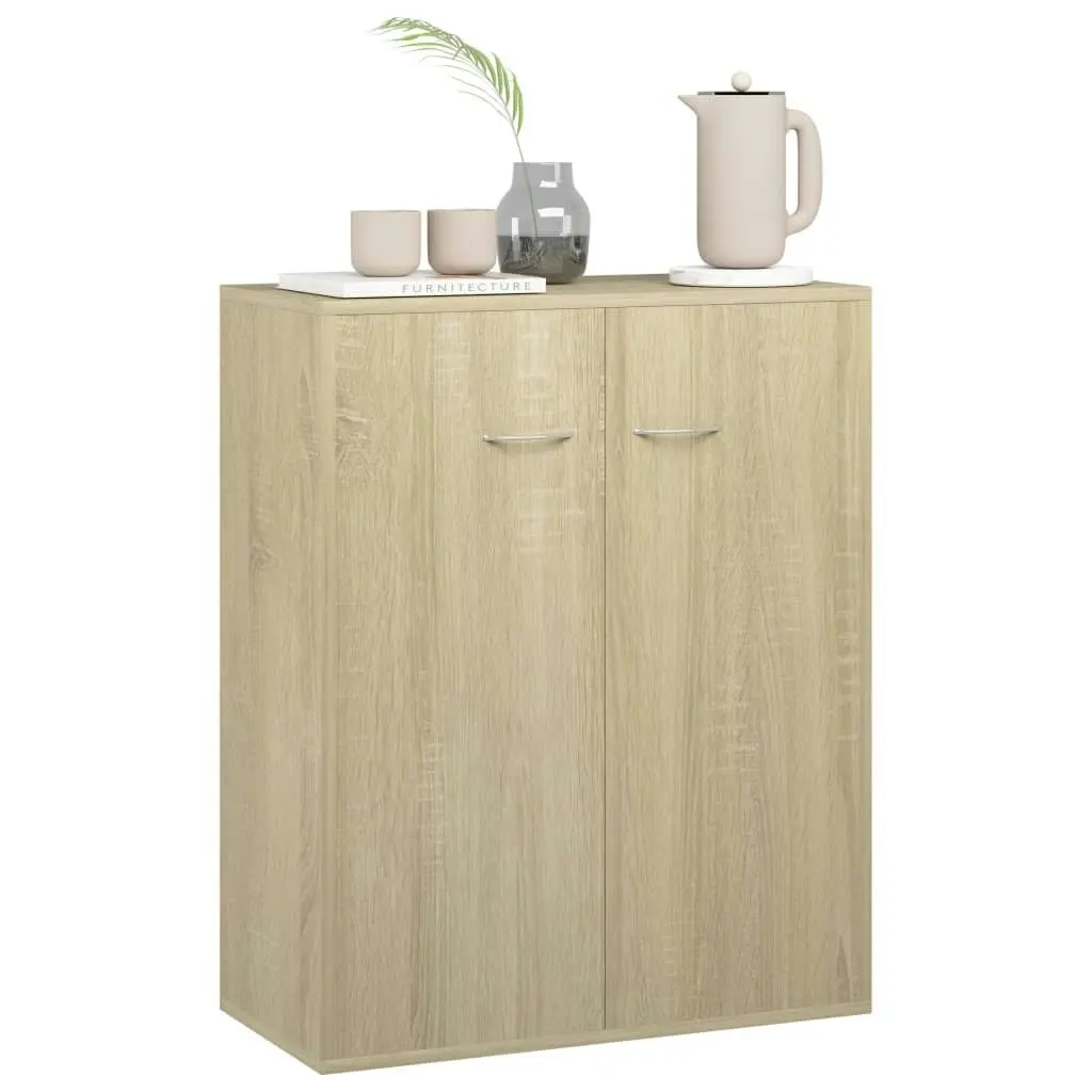 Sideboard Sonoma Oak 60x30x75 cm Engineered Wood 800732