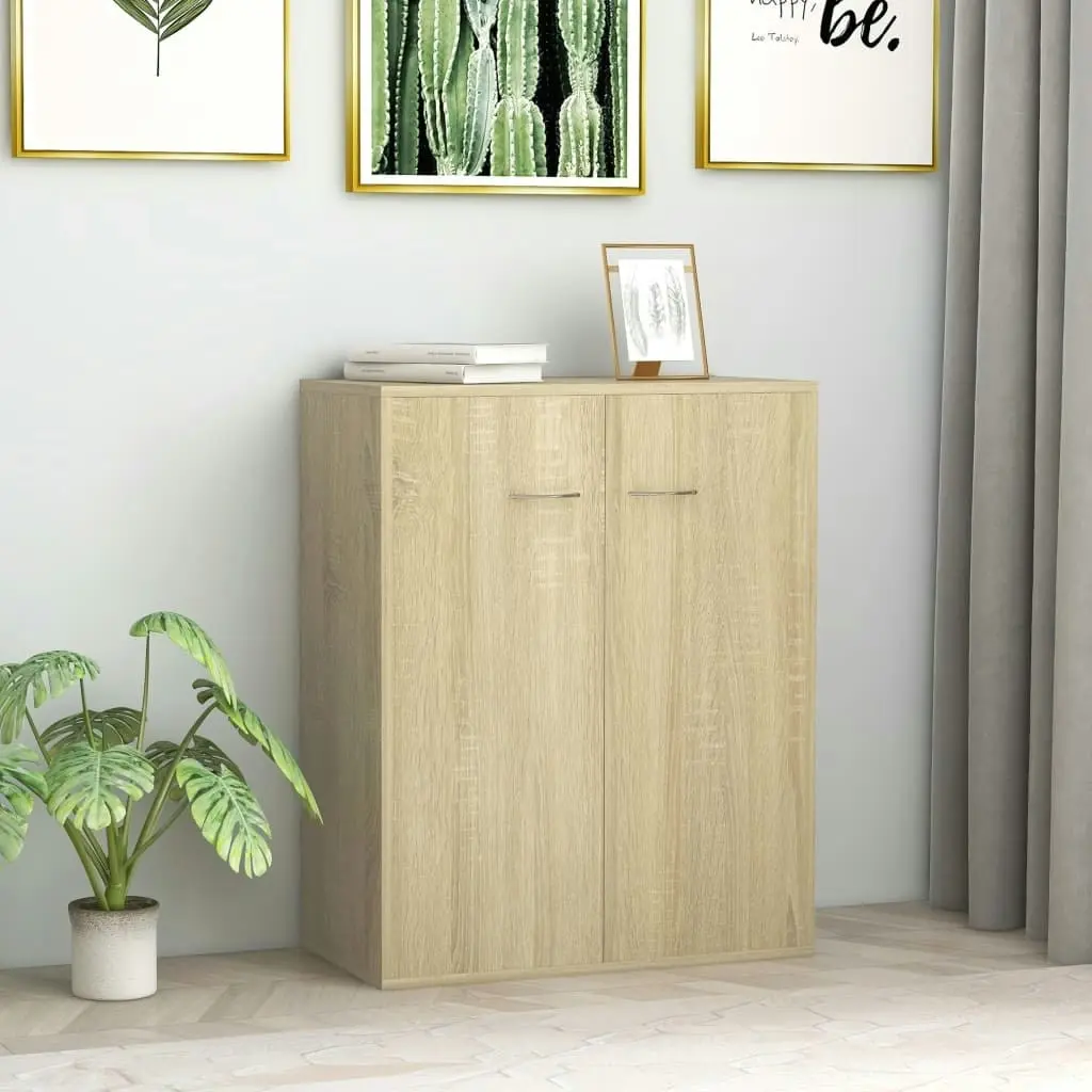 Sideboard Sonoma Oak 60x30x75 cm Engineered Wood 800732