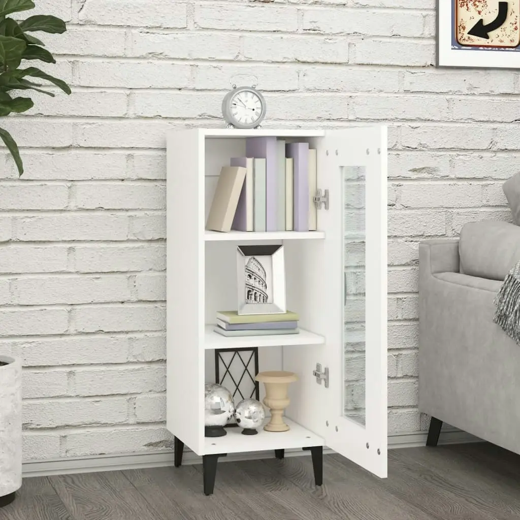 Sideboard White 34.5x34x90 cm Engineered Wood 812402