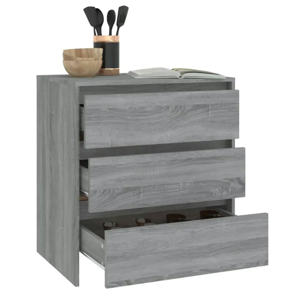 Sideboard Grey Sonoma 70x41x75 cm Engineered Wood 813006