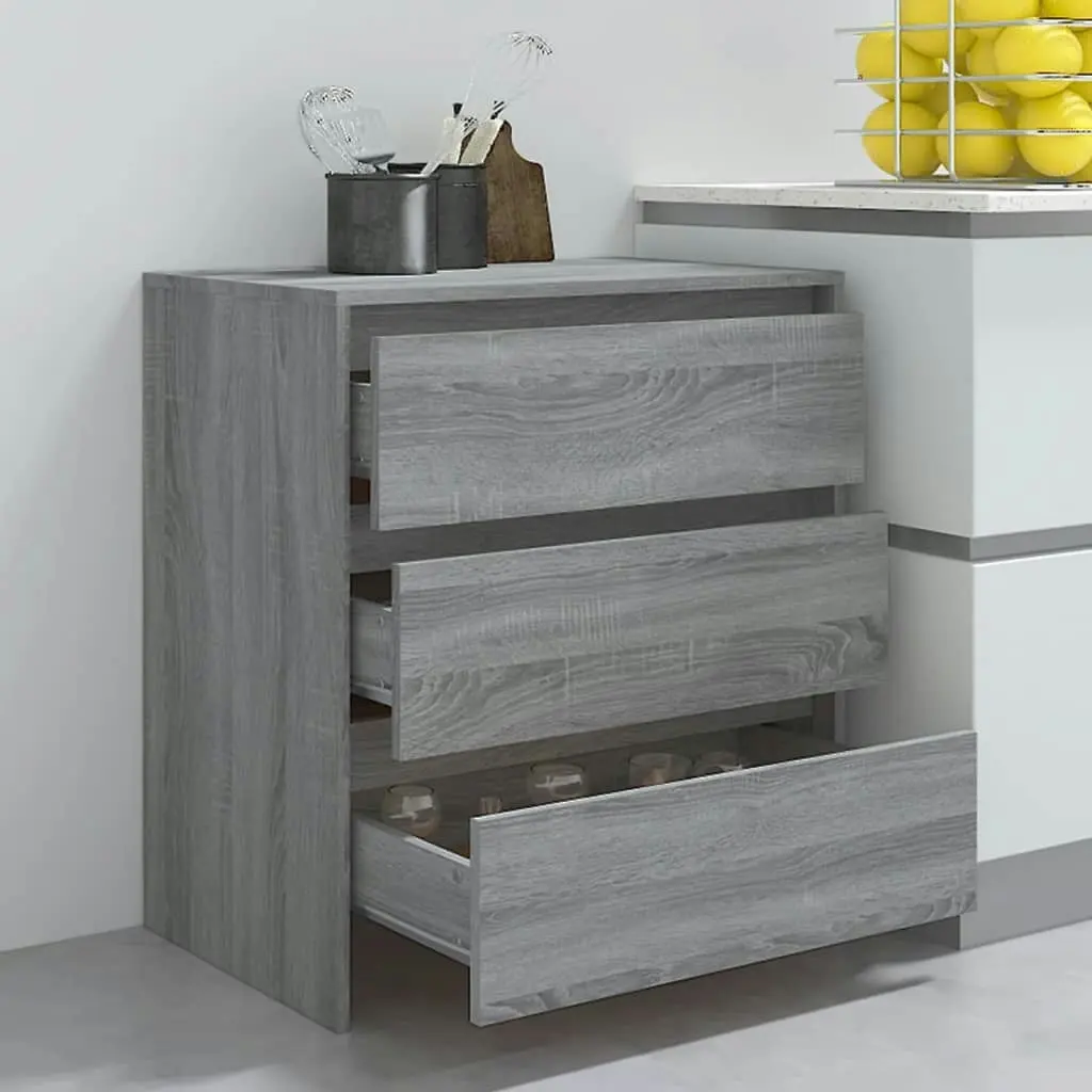 Sideboard Grey Sonoma 70x41x75 cm Engineered Wood 813006