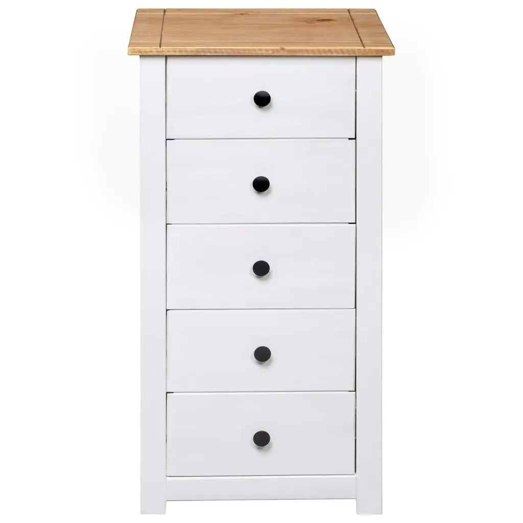 Sideboard White 46x40x89 cm Pine Panama Range 282651