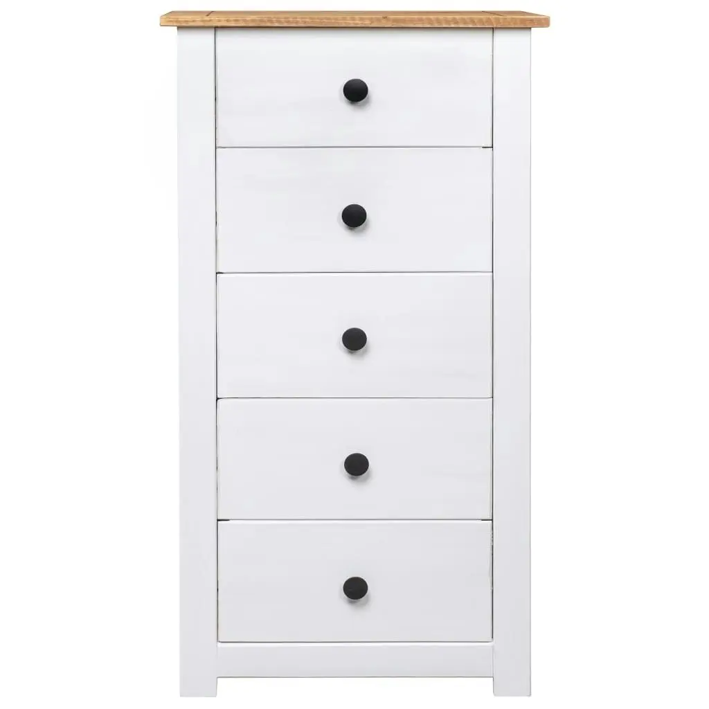 Sideboard White 46x40x89 cm Pine Panama Range 282651