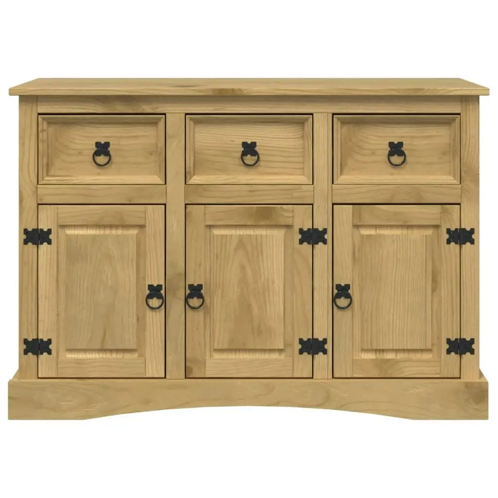 Sideboard Solid Mexican Pinewood Corona Range 132x43x78 cm 243742