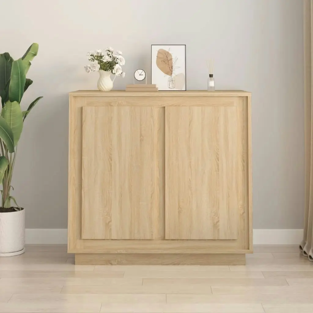 Sideboard Sonoma Oak 80x34x75 cm Engineered Wood 819887