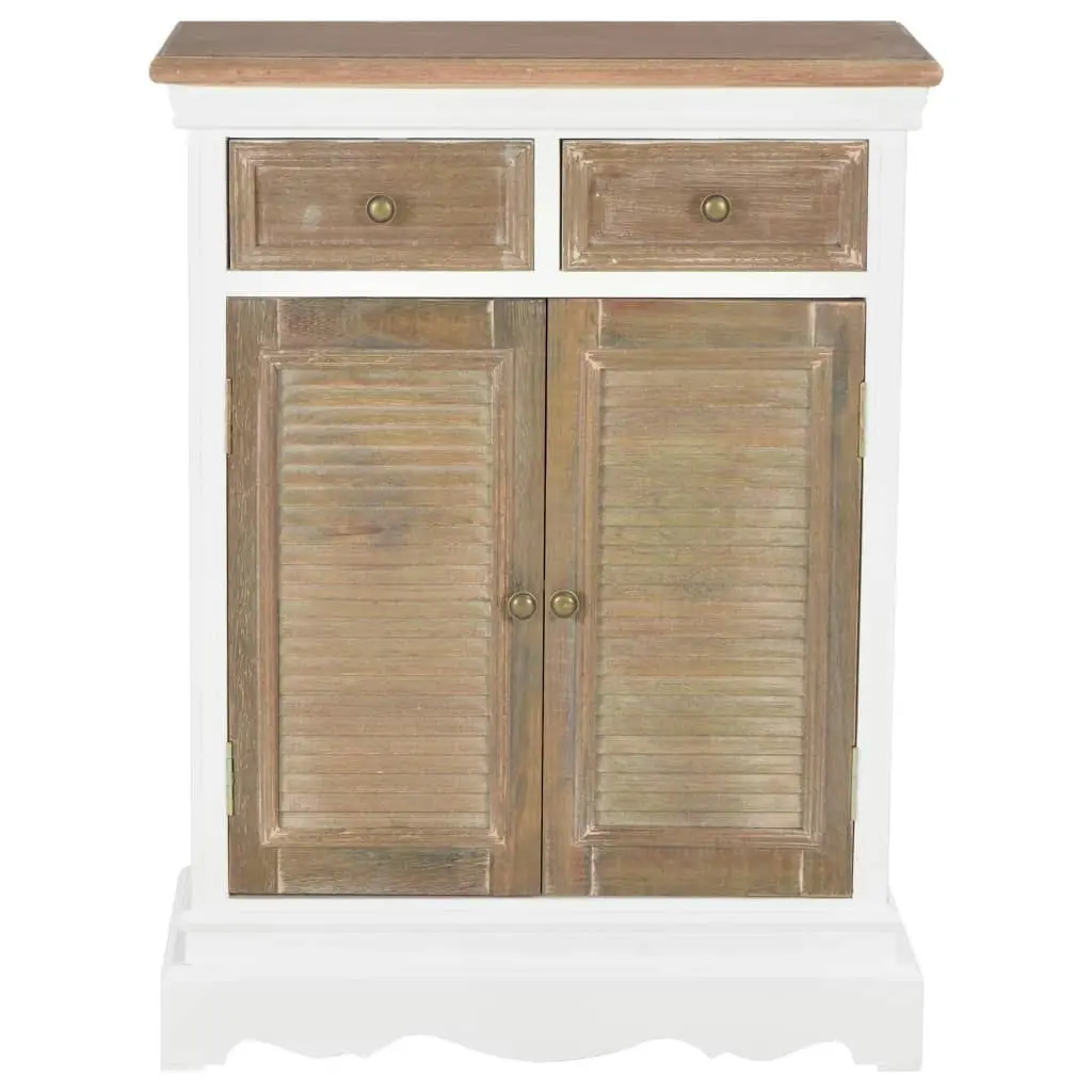 Sideboard White 60x30x80 cm Solid Wood 280074