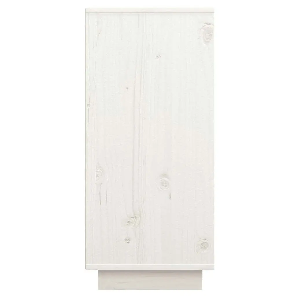 Sideboard White 60x34x75 cm Solid Wood Pine 813391