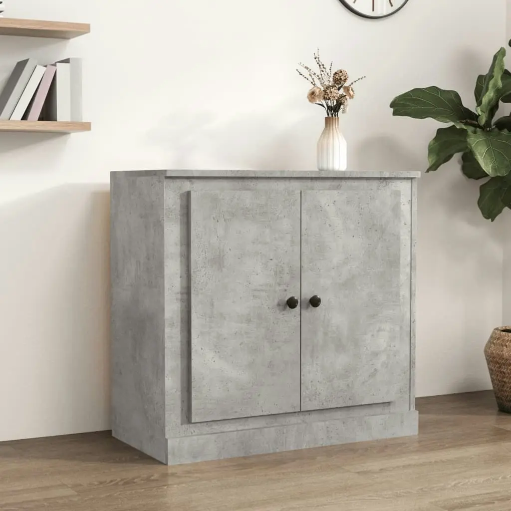 Sideboard Concrete Grey 70x35.5x67.5 cm Engineered Wood 816188