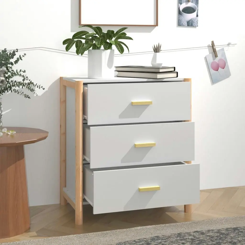 Sideboard White 62x38x70 cm Engineered Wood 345672