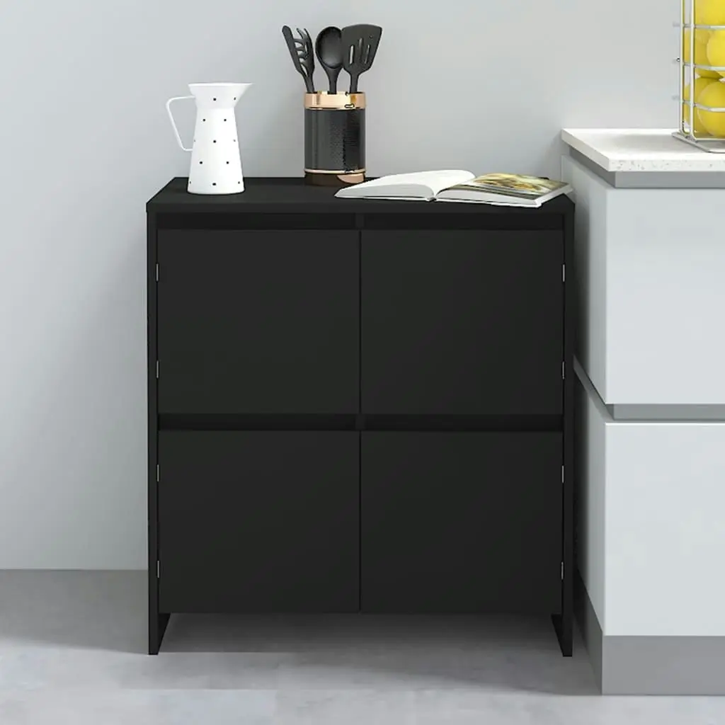 Sideboard Black 70x41x75 cm Engineered Wood 809765