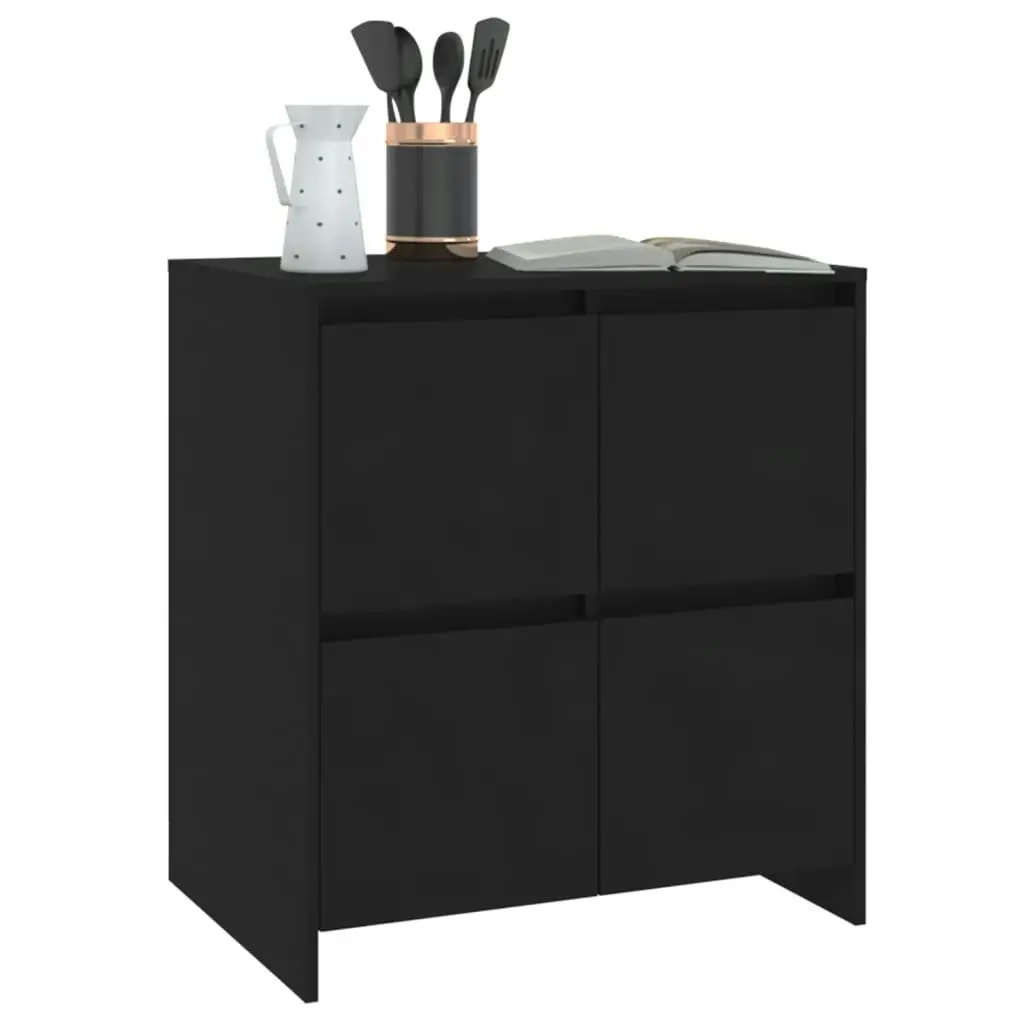 Sideboard Black 70x41x75 cm Engineered Wood 809765