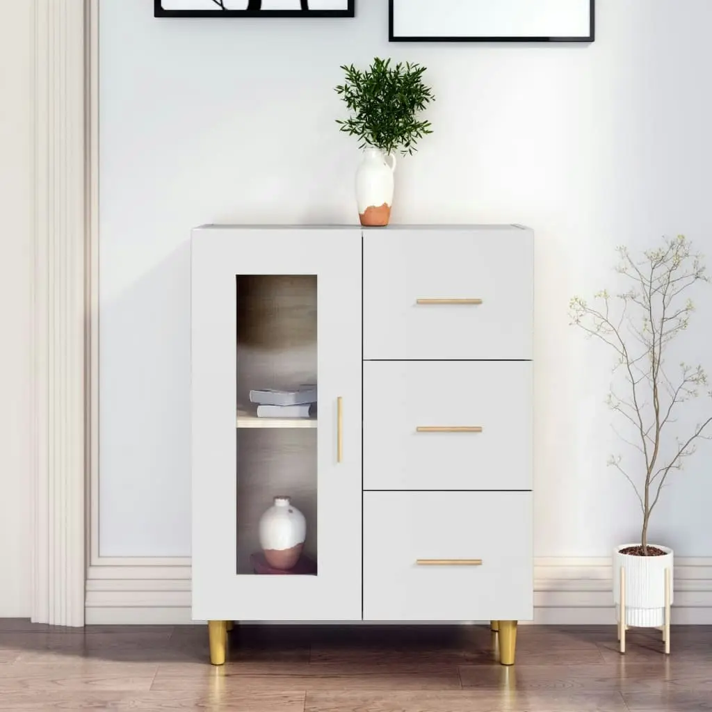 Sideboard White 69.5x34x90 cm Engineered Wood 812204