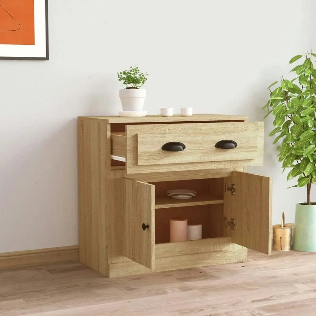 Sideboard Sonoma Oak 70x35.5x67.5 cm Engineered Wood 816427