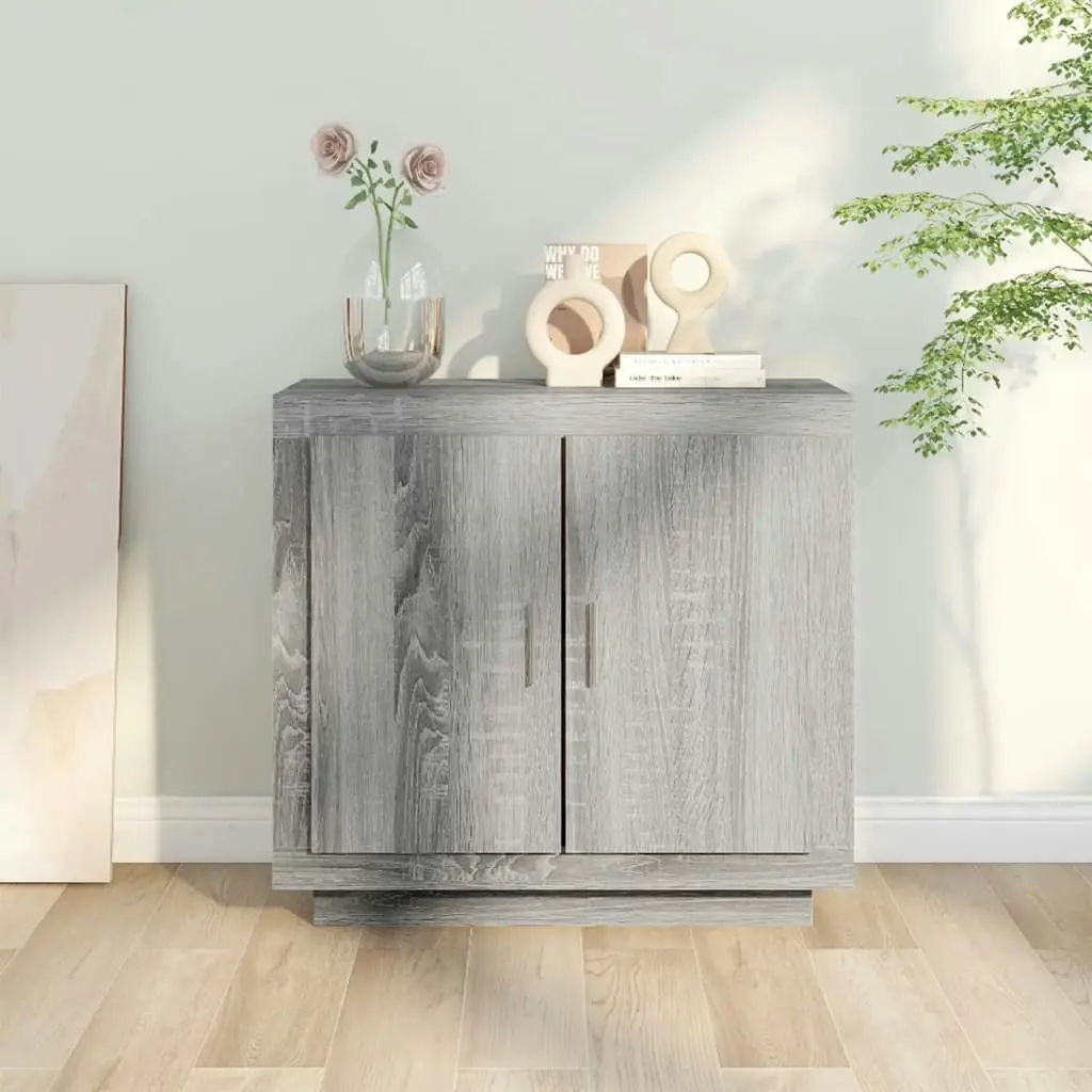 Sideboard Grey Sonoma 80x40x75 cm Engineered Wood 817235