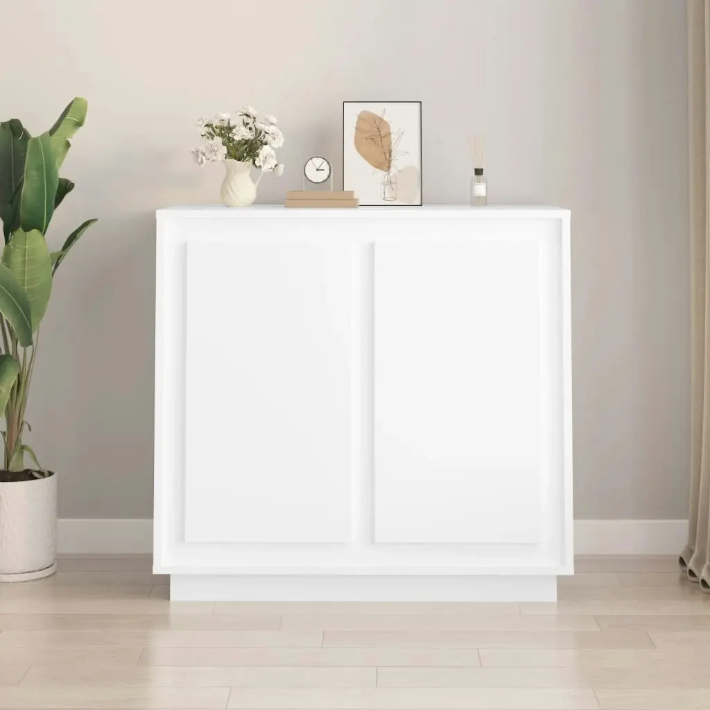 Sideboard White 80x34x75 cm Engineered Wood 819884