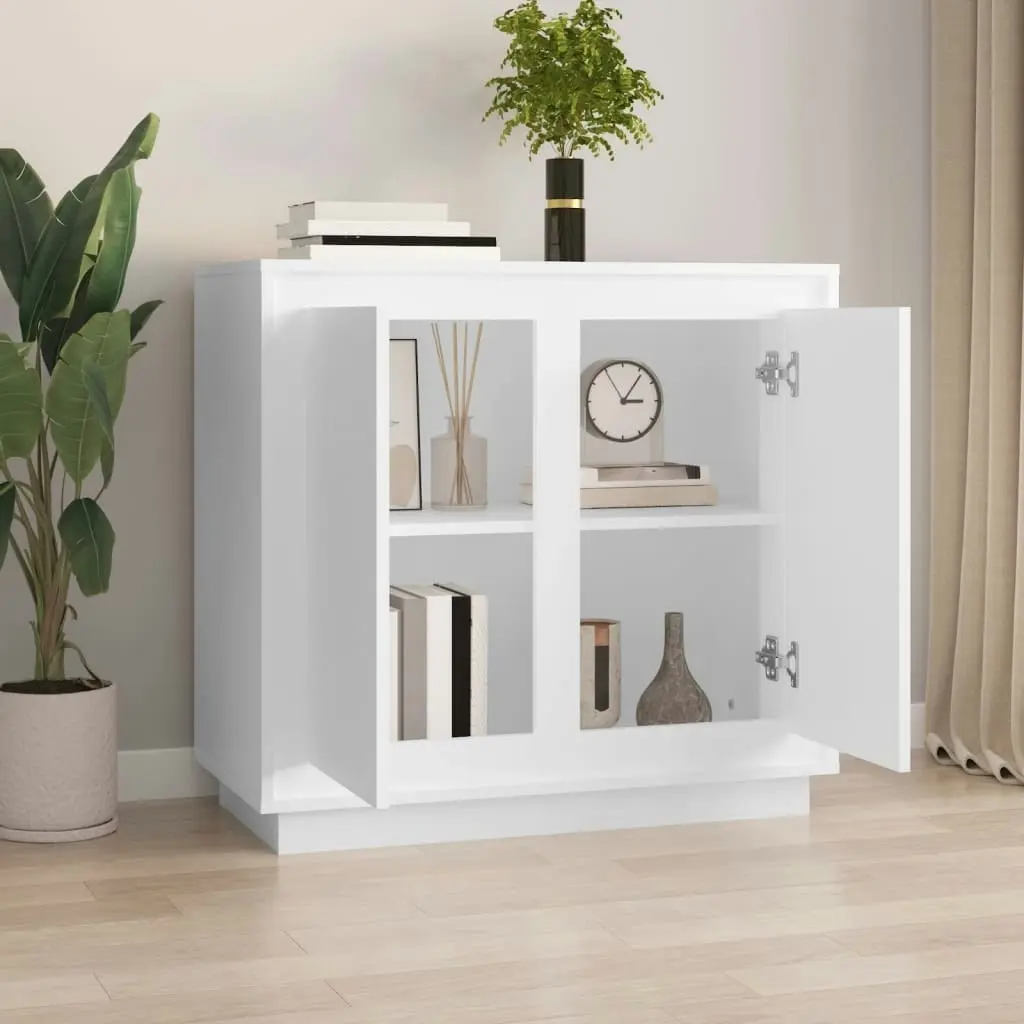 Sideboard White 80x34x75 cm Engineered Wood 819884