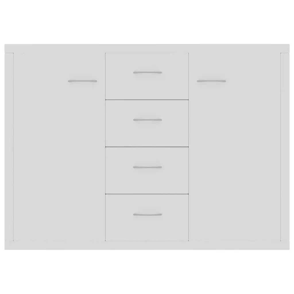 Sideboard White 88x30x65 cm Engineered Wood 800684