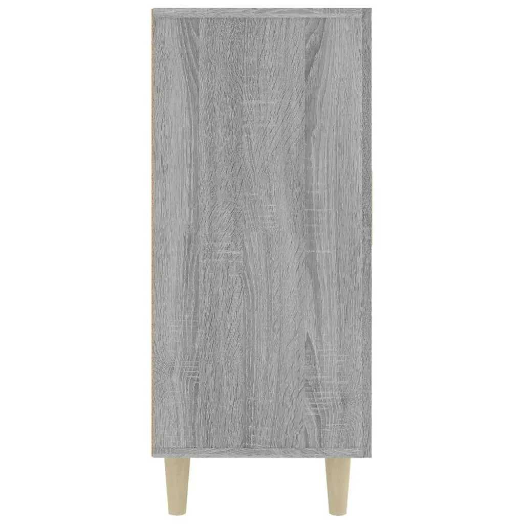 Sideboard Grey Sonoma 90x34x80 cm Engineered Wood 817460