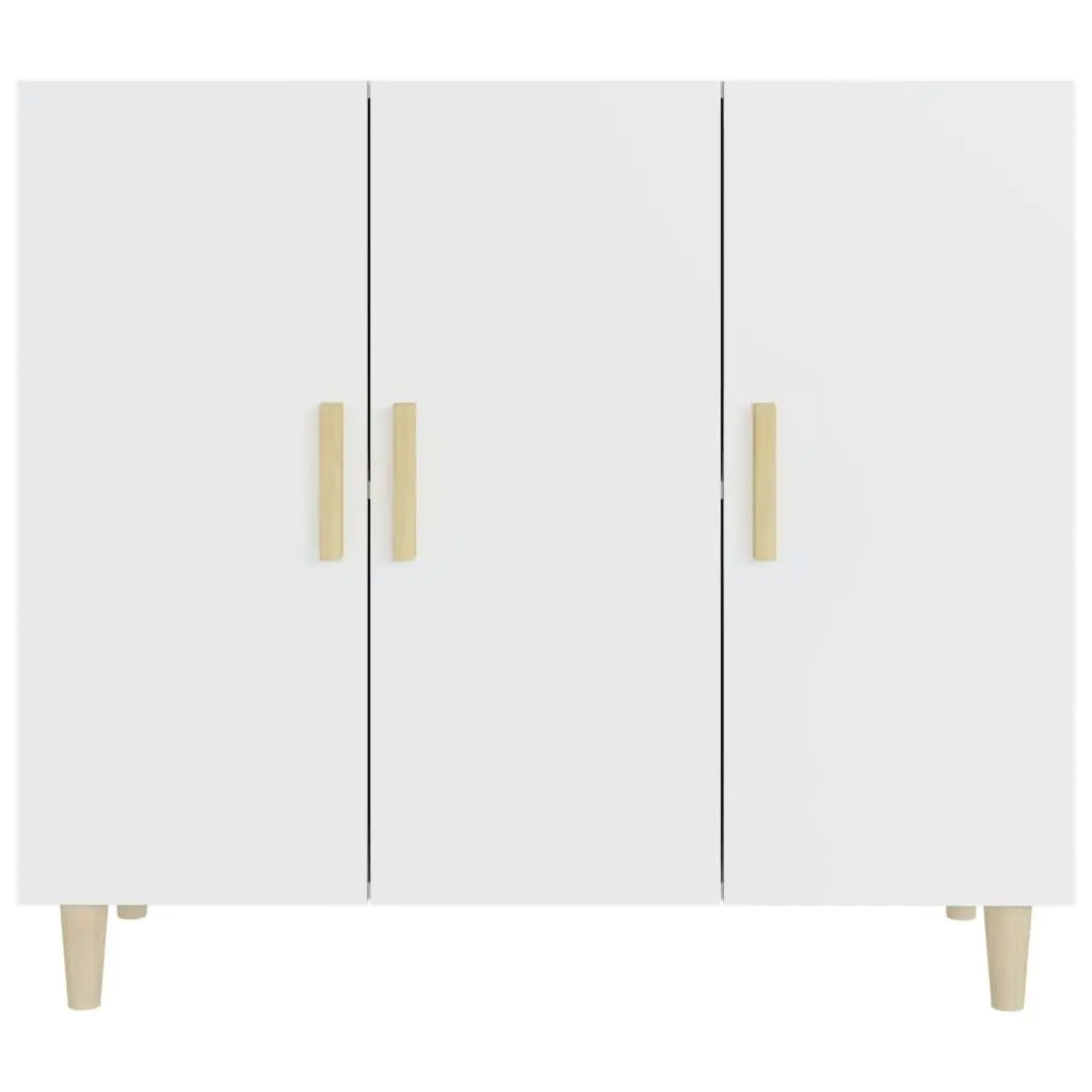 Sideboard White 90x34x80 cm Engineered Wood 812492