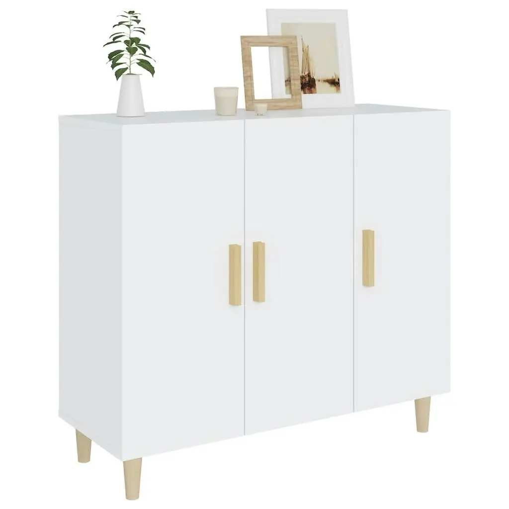 Sideboard White 90x34x80 cm Engineered Wood 812492