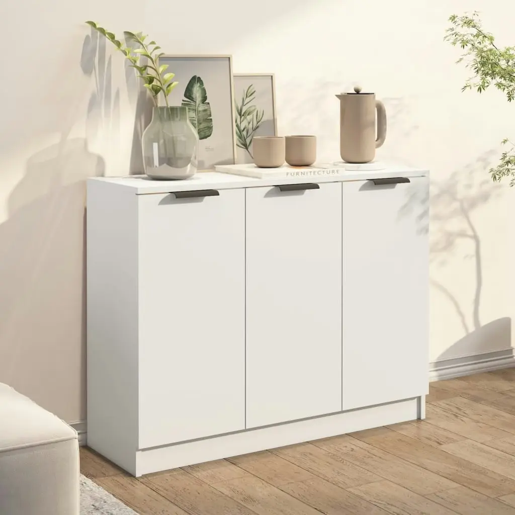 Sideboard White 90.5x30x70 cm Engineered Wood 811187