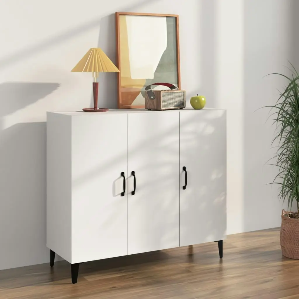 Sideboard White 90x34x80 cm Engineered Wood 812501