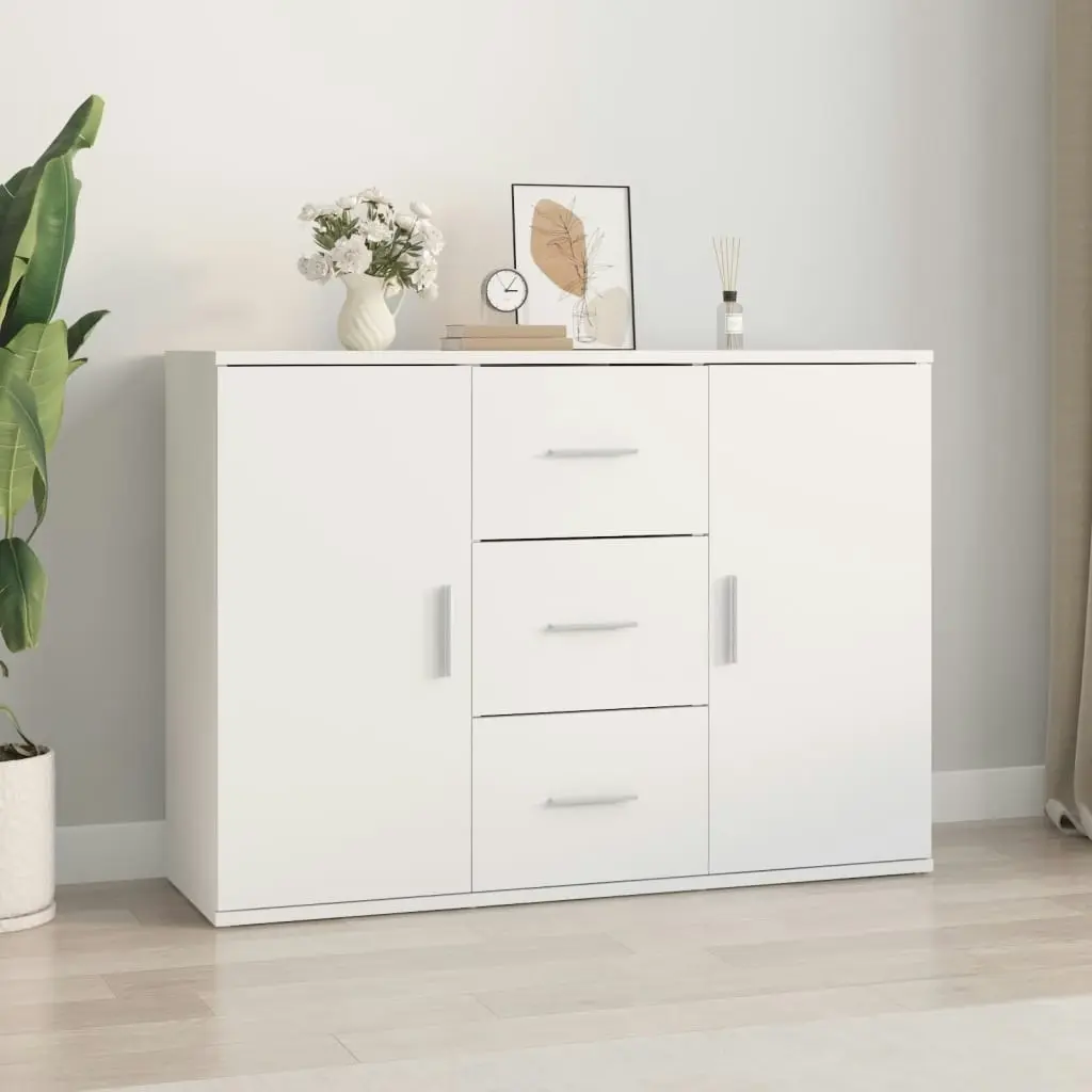 Sideboard White 91x29.5x65 cm Engineered Wood 823342