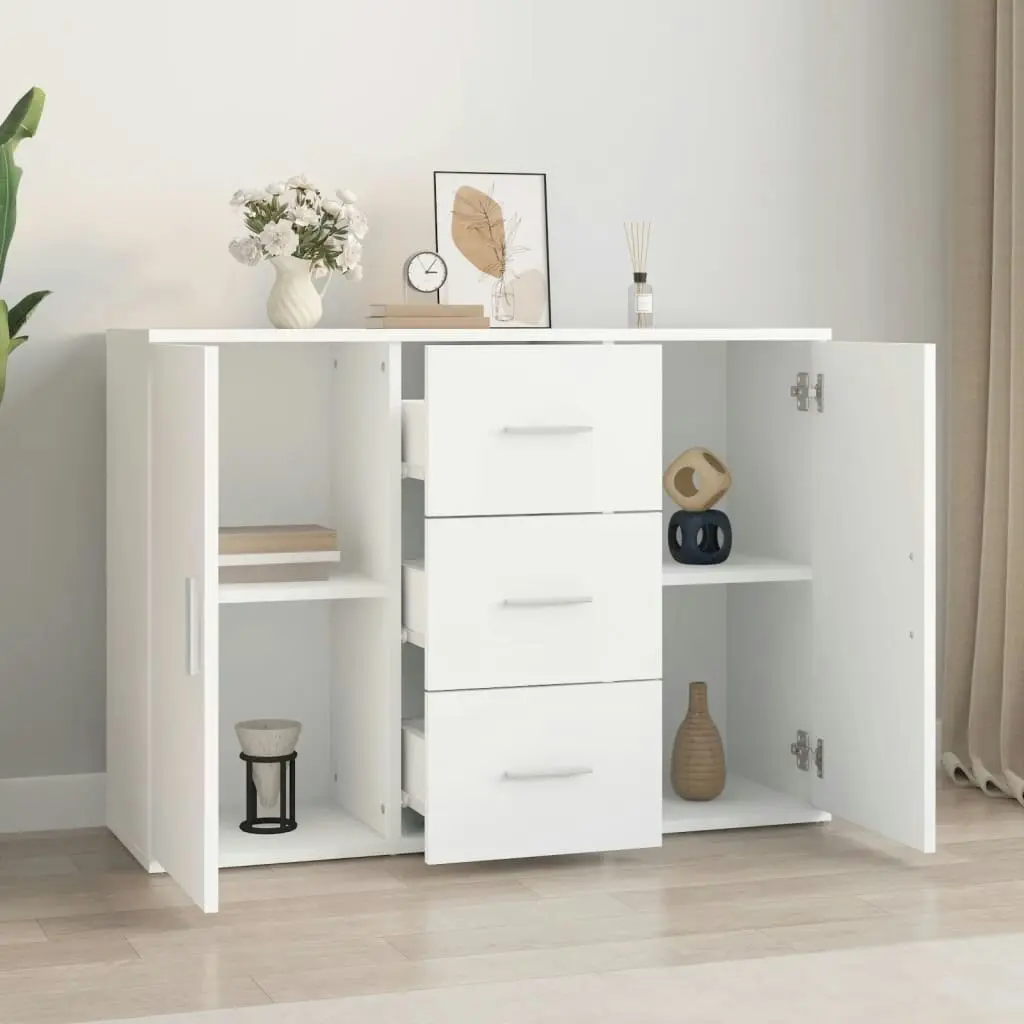 Sideboard White 91x29.5x65 cm Engineered Wood 823342