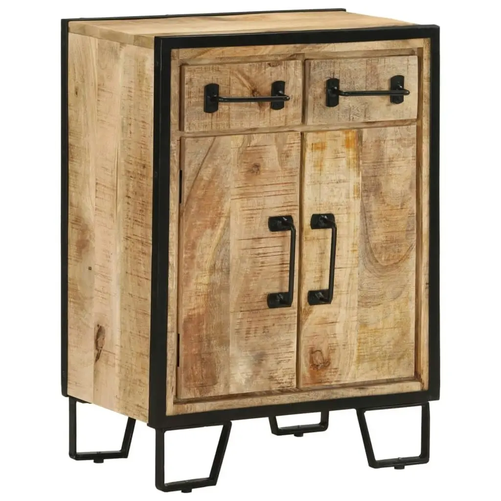 Sideboard with 2 Drawers 53x31x72 cm Solid Wood Mango and Iron 352038